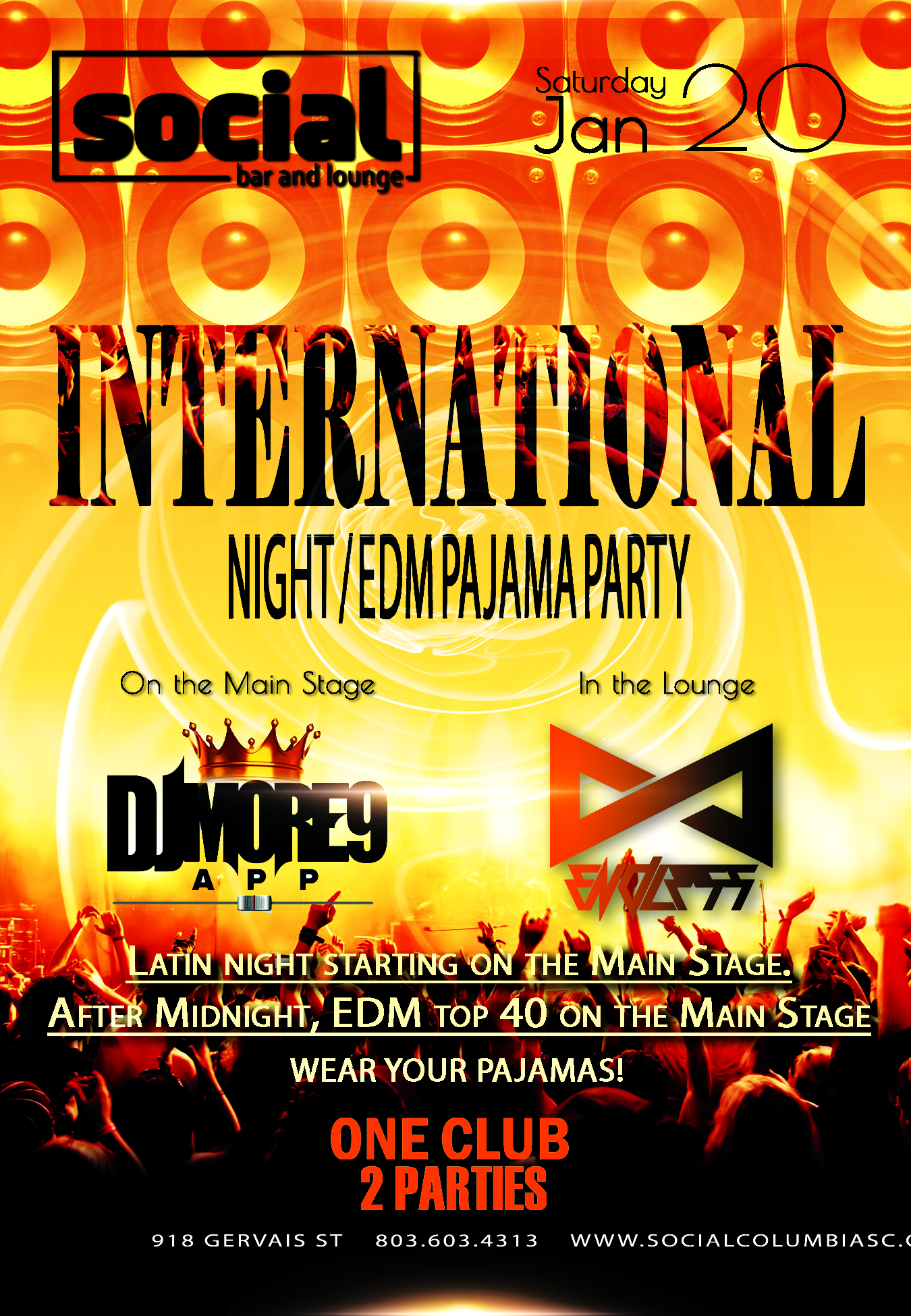 International Night. An EDM Pajama Party